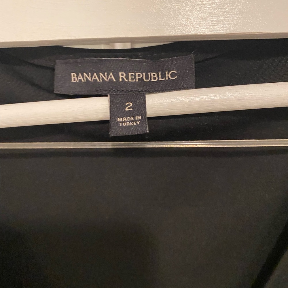 Banana republic black wrap dress